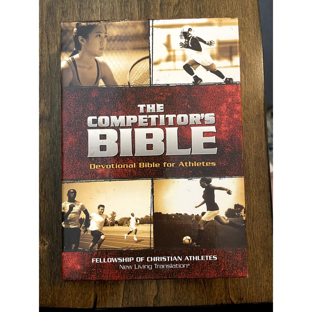 NEW The Competitors Bible Devotional for Athletes New Living Translation w/box
